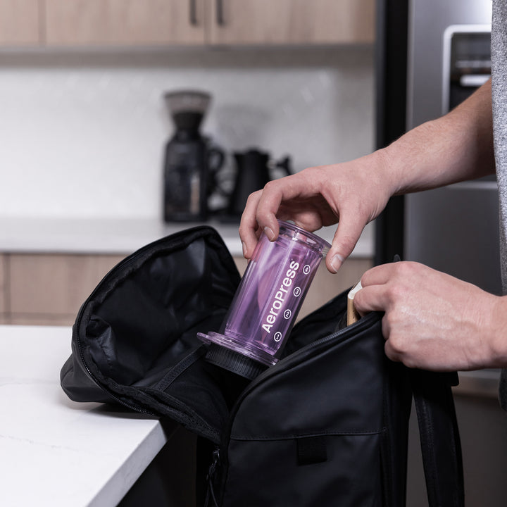 AeroPress Clear Purple Coffee Brewer by the Coffee Beautiful Coffee Company UK London Surrey