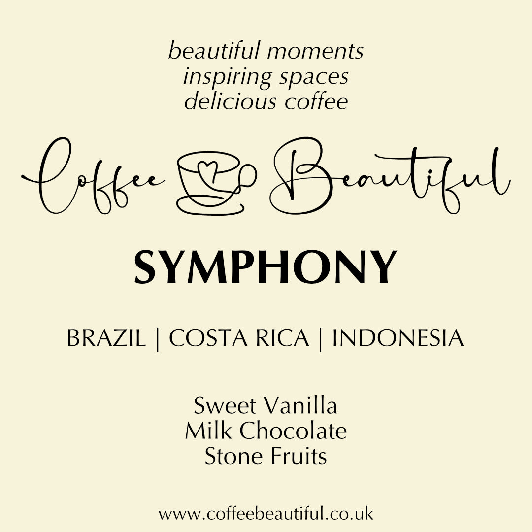 Coffee Beautiful Symphony Blend Specialty Grade Fresh Roasted Coffee by the Coffee Beautiful Coffee Company UK London Surrey