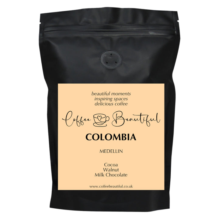 Colombia Medellin by Coffee Beautiful Fresh Roasted Specialty Grade Coffee by the Coffee Beautiful Coffee Company UK London Surrey