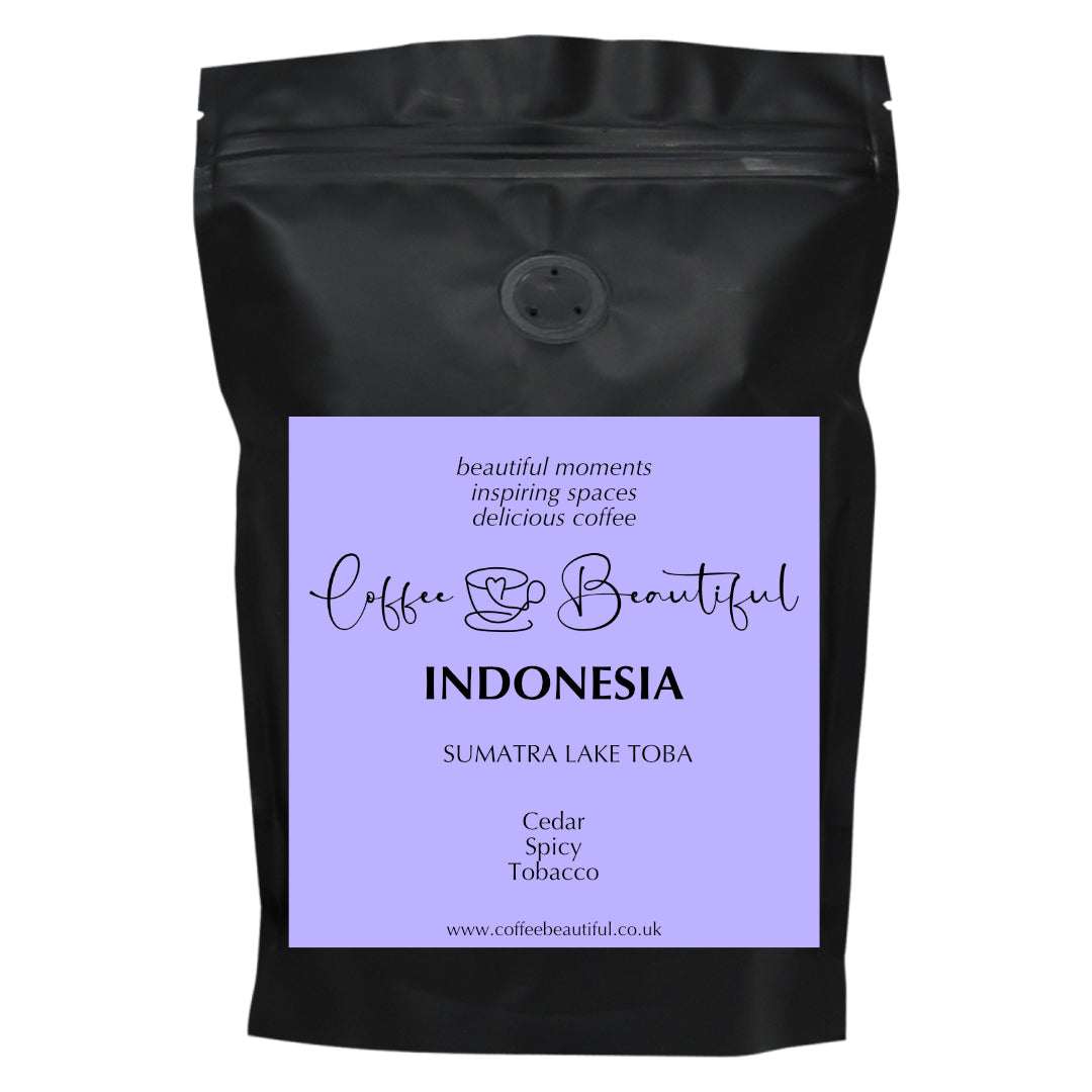 Indonesia Sumatra Lake Toba by Coffee Beautiful Single Origin Fresh Roasted Specialty Grade Coffee by the coffee beautiful coffee company UK London Surrey