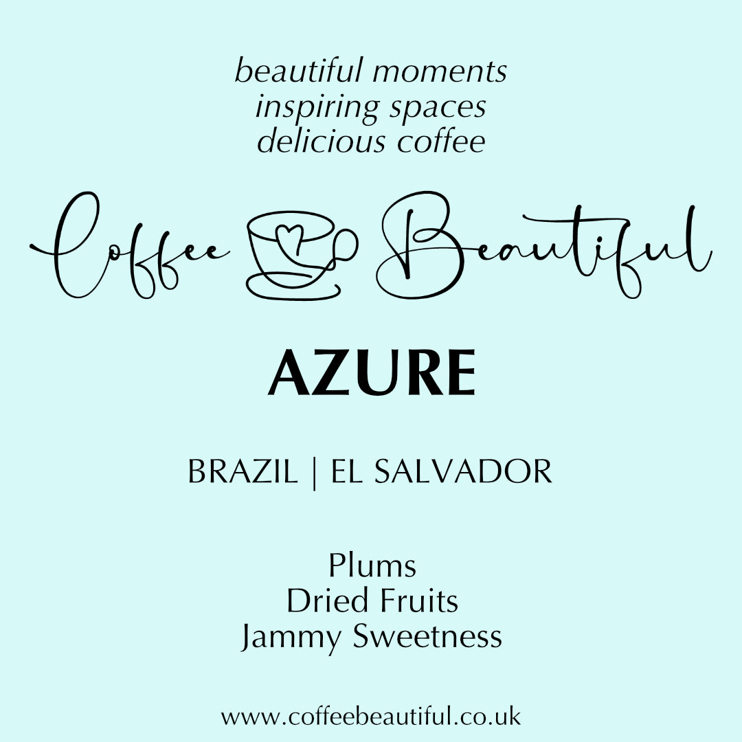 The Coffee Beautiful Azure Blend Fresh Roasted Coffee Beans by the Coffee Beautiful Coffee Company UK London Surrey