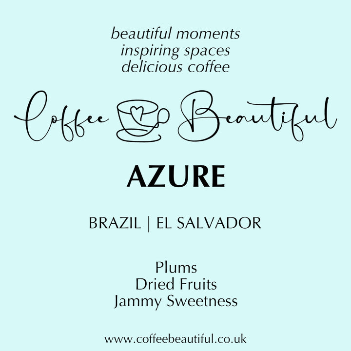 The Coffee Beautiful Azure Blend Fresh Roasted Coffee Beans by the Coffee Beautiful Coffee Company UK London Surrey