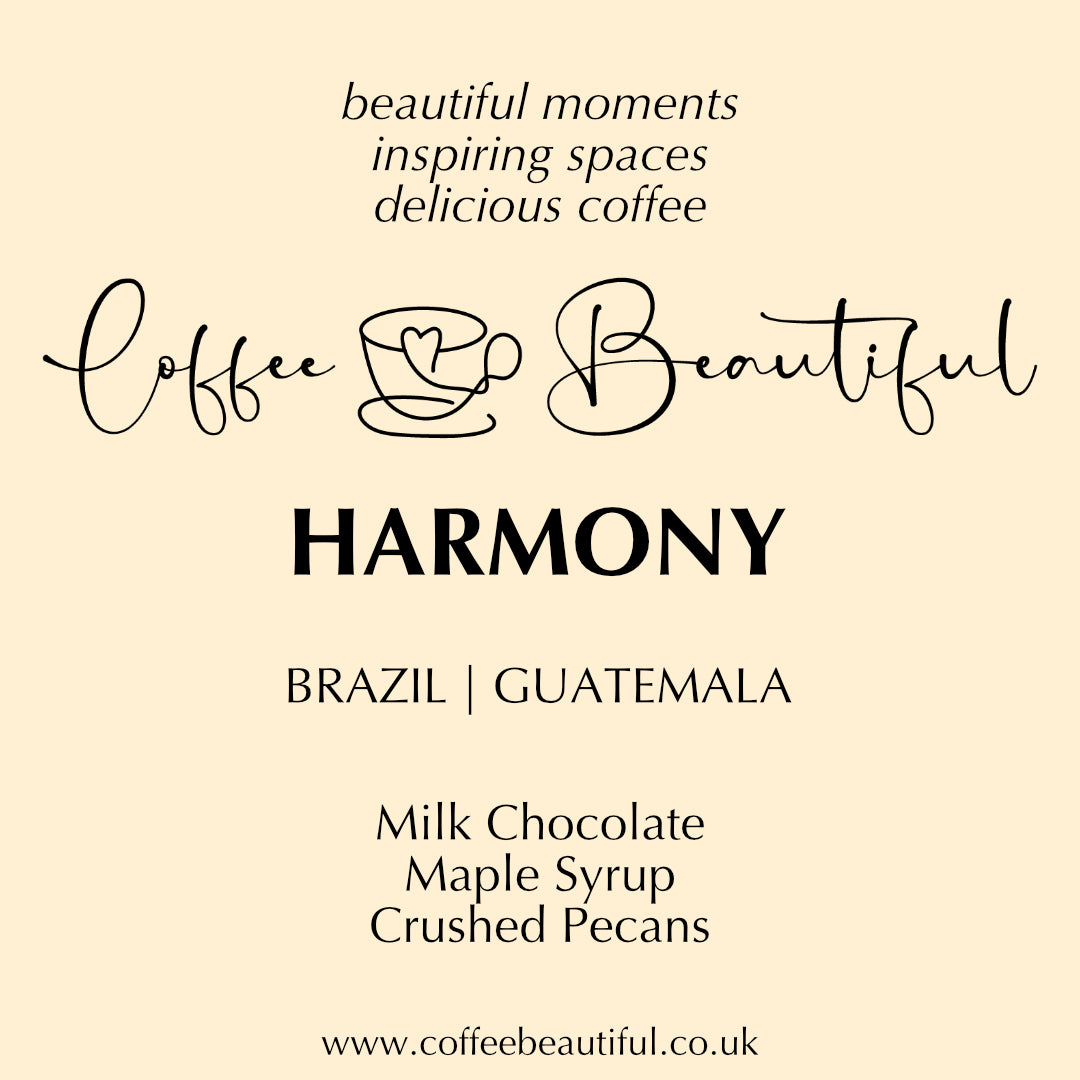 Coffee Beautiful Harmony Blend Specialty Grade Fresh Roasted Coffee by the Coffee Beautiful Coffee Company UK London Surrey