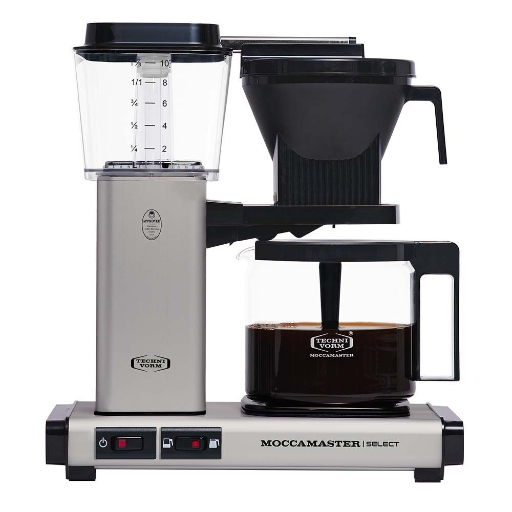 Moccamaster KBG Select Filter Coffee Machine - Matte Silver - The Coffee Beautiful Company UK London Surrey
