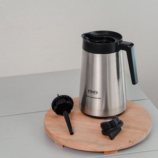 Moccamaster KGBT 1.25L Thermal Jug Brushed Silver by the coffee beautiful coffee company uk london surrey