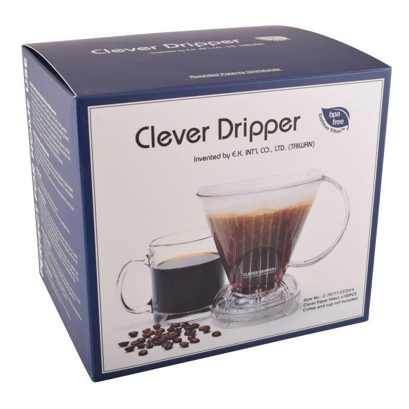Clever Coffee Dripper plus 100 Filters by the coffee beautiful coffee company UK London surrey Manual Coffee Brewers