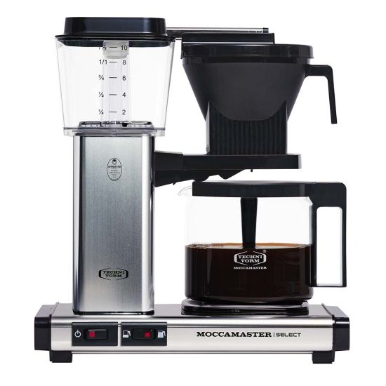 Moccamaster KBG Select Filter Coffee Machine - Polished Silver The Coffee Beautiful Company UK London Surrey