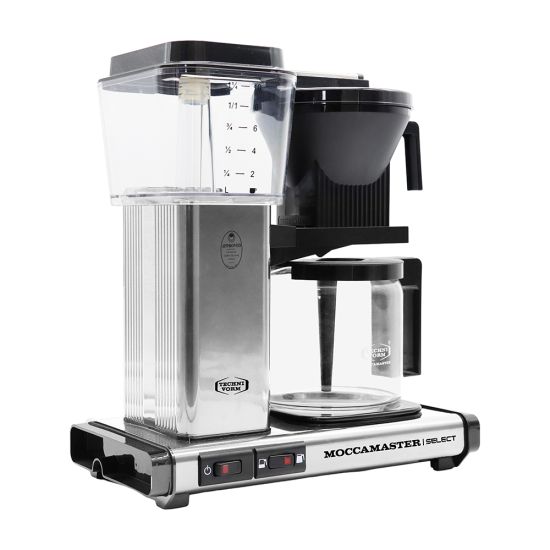 Moccamaster KBG Select Filter Coffee Machine - Polished Silver The Coffee Beautiful Company UK London Surrey