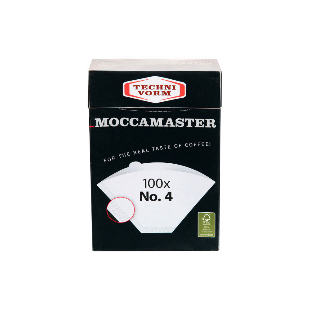 Moccamaster No.4 coffee filter papers, pack of 100