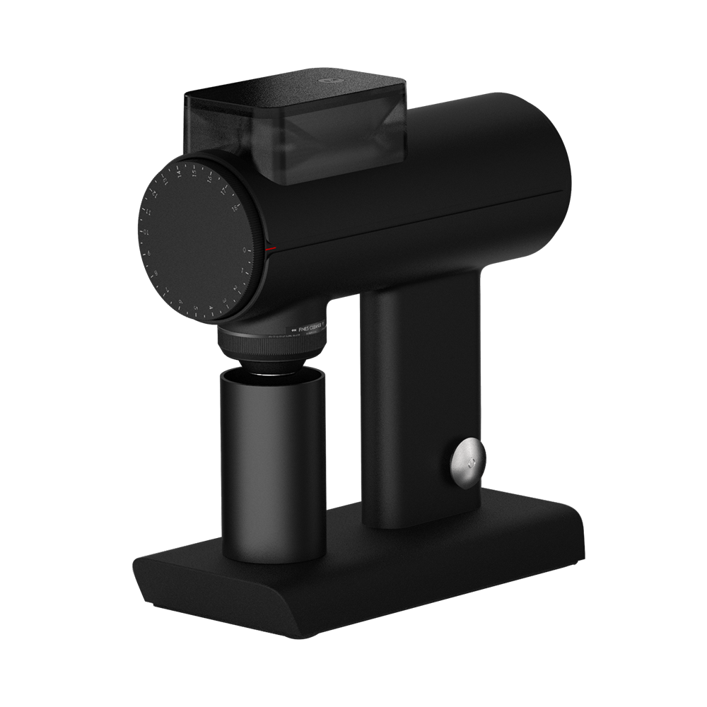 Timemore Sculptor 078S Electric Coffee Grinder in Black — studio shot