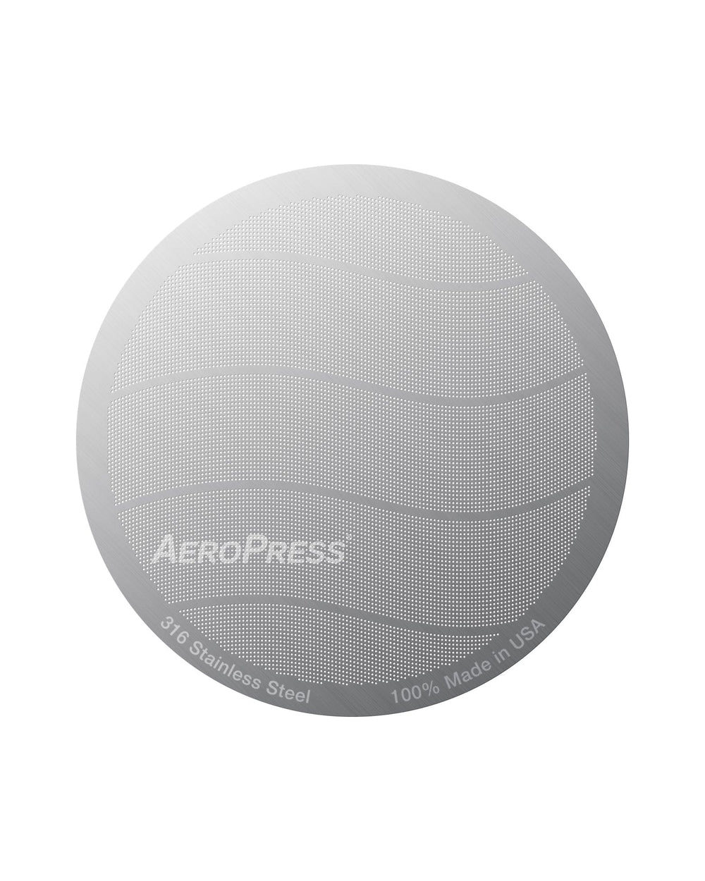 AeroPress Stainless Steel Reusable Coffee Filter — front view 2