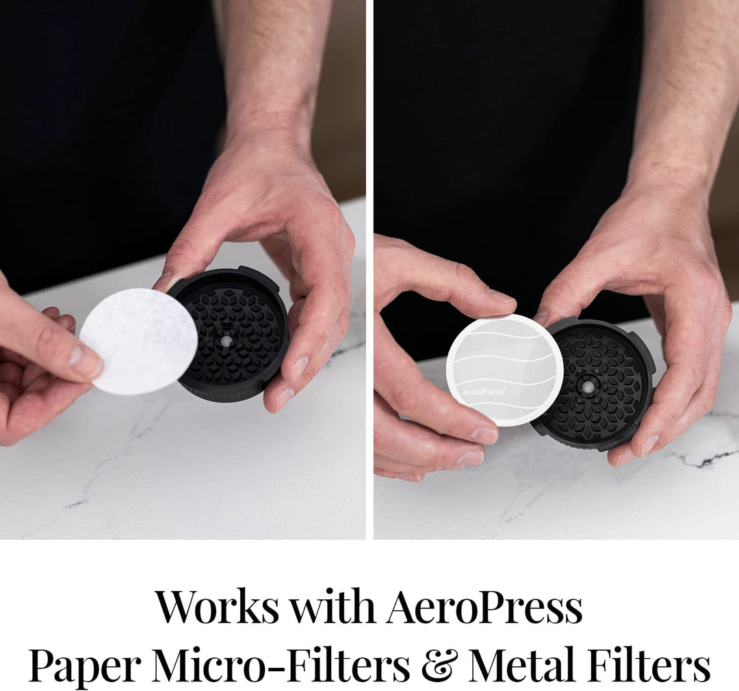 The New AeroPress Flow Control Filter Cap by the Coffee Beautiful Coffee Company UK London Surrey
