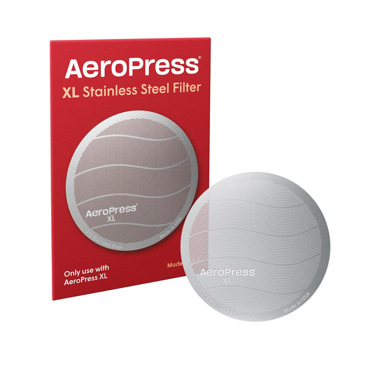 AeroPress XL Stainless Steel Reusable Coffee Filter by the Coffee Beautiful coffee Company UK London Surrey