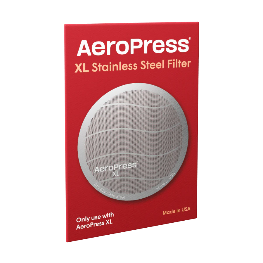 AeroPress XL Stainless Steel Reusable Coffee Filter by the Coffee Beautiful coffee Company UK London Surrey