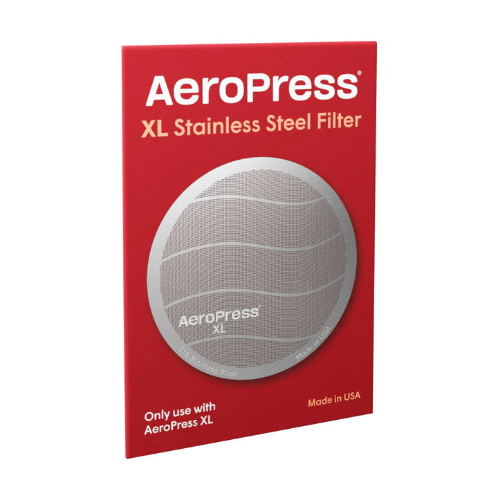AeroPress XL Stainless Steel Reusable Coffee Filter by the Coffee Beautiful coffee Company UK London Surrey