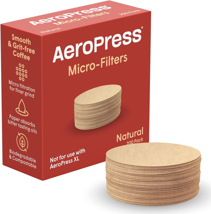AeroPress Natural Coffee Filters x 200 by the Coffee Beautiful Coffee Company UK London Surrey