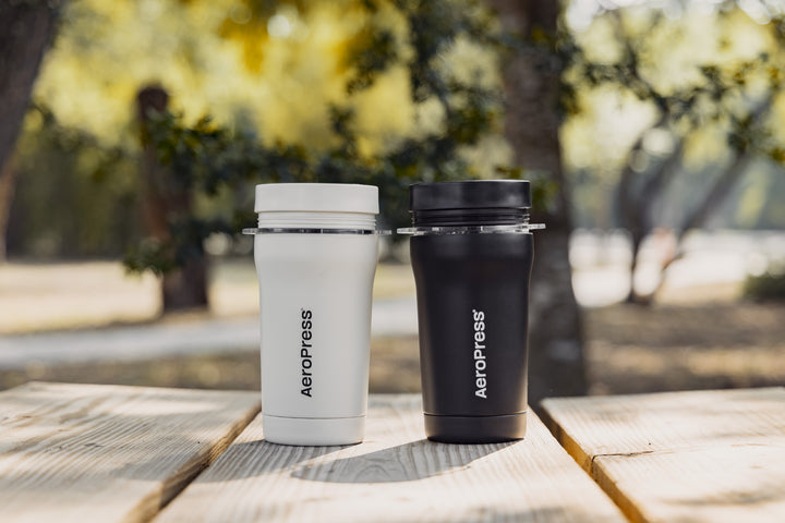 AeroPress Go Plus Coffee Maker in Black by the Coffee Beautiful coffee company UK London Surrey