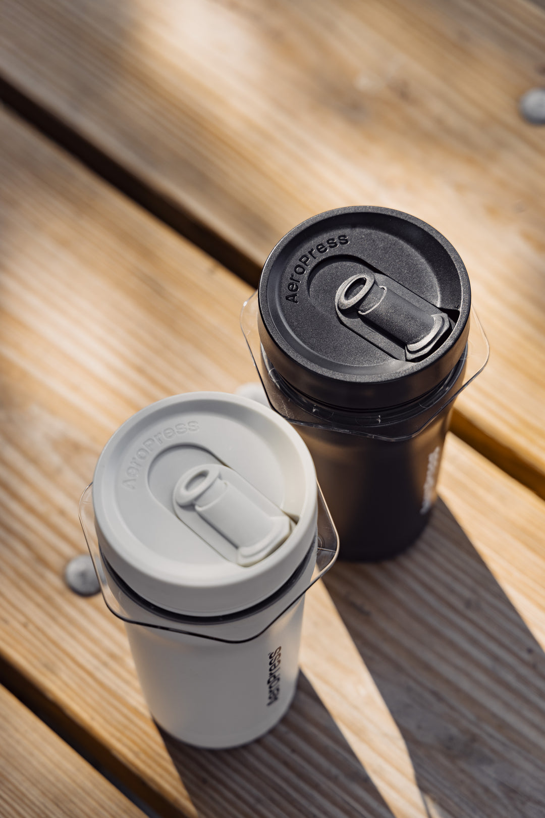 AeroPress Go Plus Coffee Maker in Cream by the Coffee Beautiful coffee company UK London Surrey