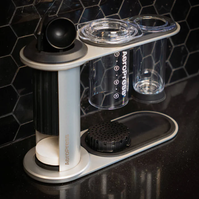 AeroPress Premium Stainless Steel Organiser Stand by the Coffee Beautiful Coffee Company UK London Surrey