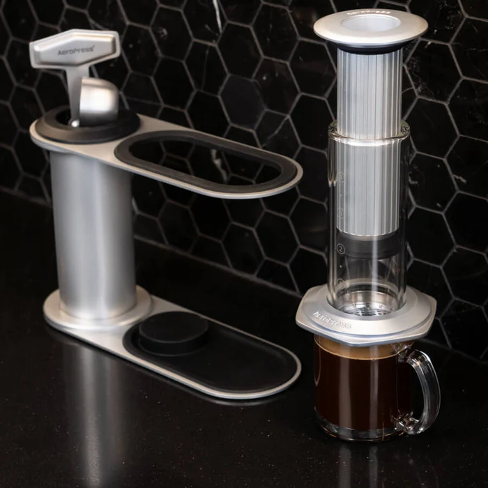 AeroPress Premium Stainless Steel Organiser Stand by the Coffee Beautiful Coffee Company UK London Surrey