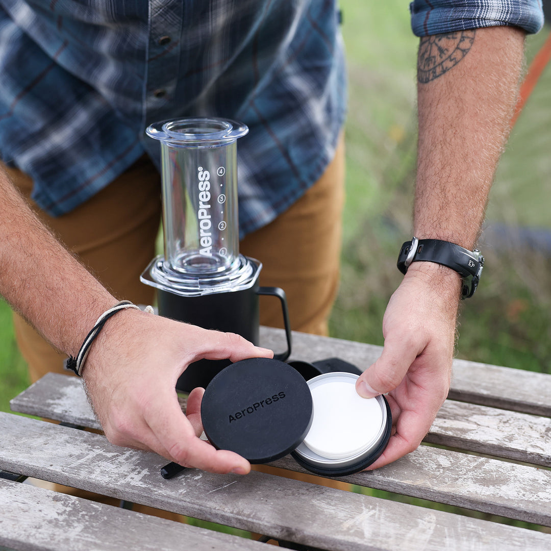 AeroPress Travel Coffee Filter Holder by the coffee beautiful coffee company uk London Surrey