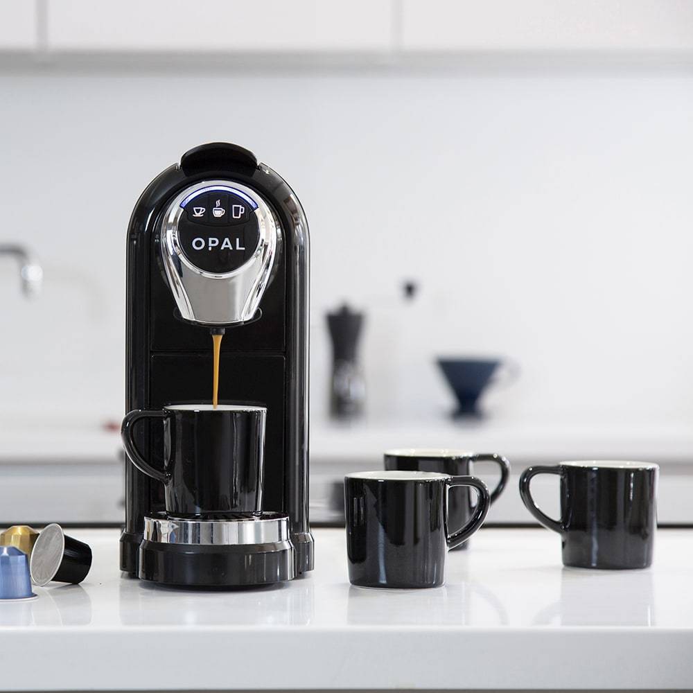 OPAL One Coffee Pod Machine Black by the coffee beautiful coffee company uk london surrey