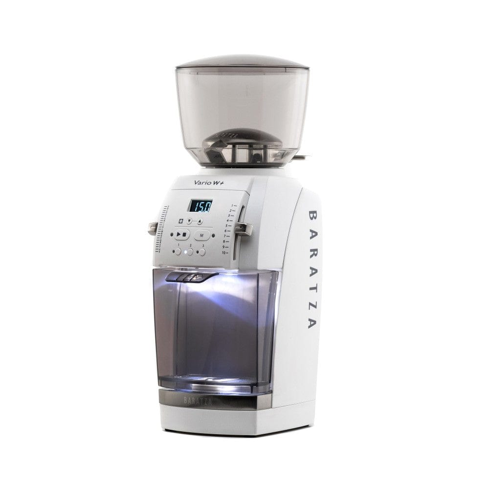 Baratza Vario W+ Coffee Grinder White — angled view