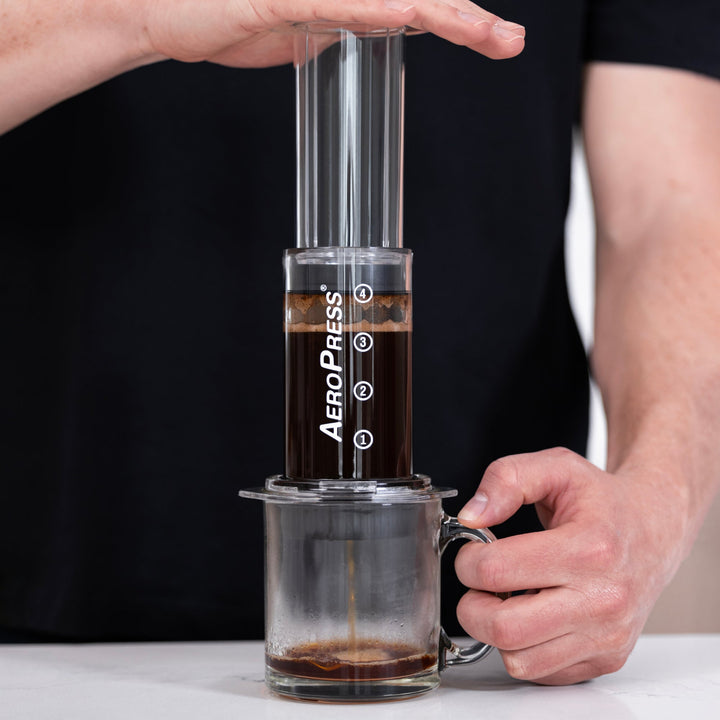 AeroPress Clear Coffee Brewer Maker from the Coffee Beautiful coffee company uk london surrey