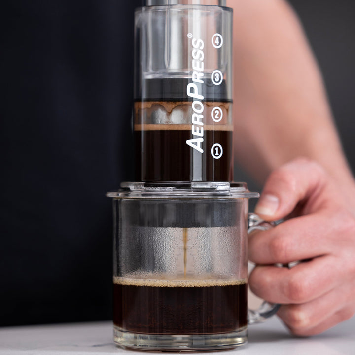 AeroPress Clear Coffee Brewer Maker from the Coffee Beautiful coffee company uk london surrey