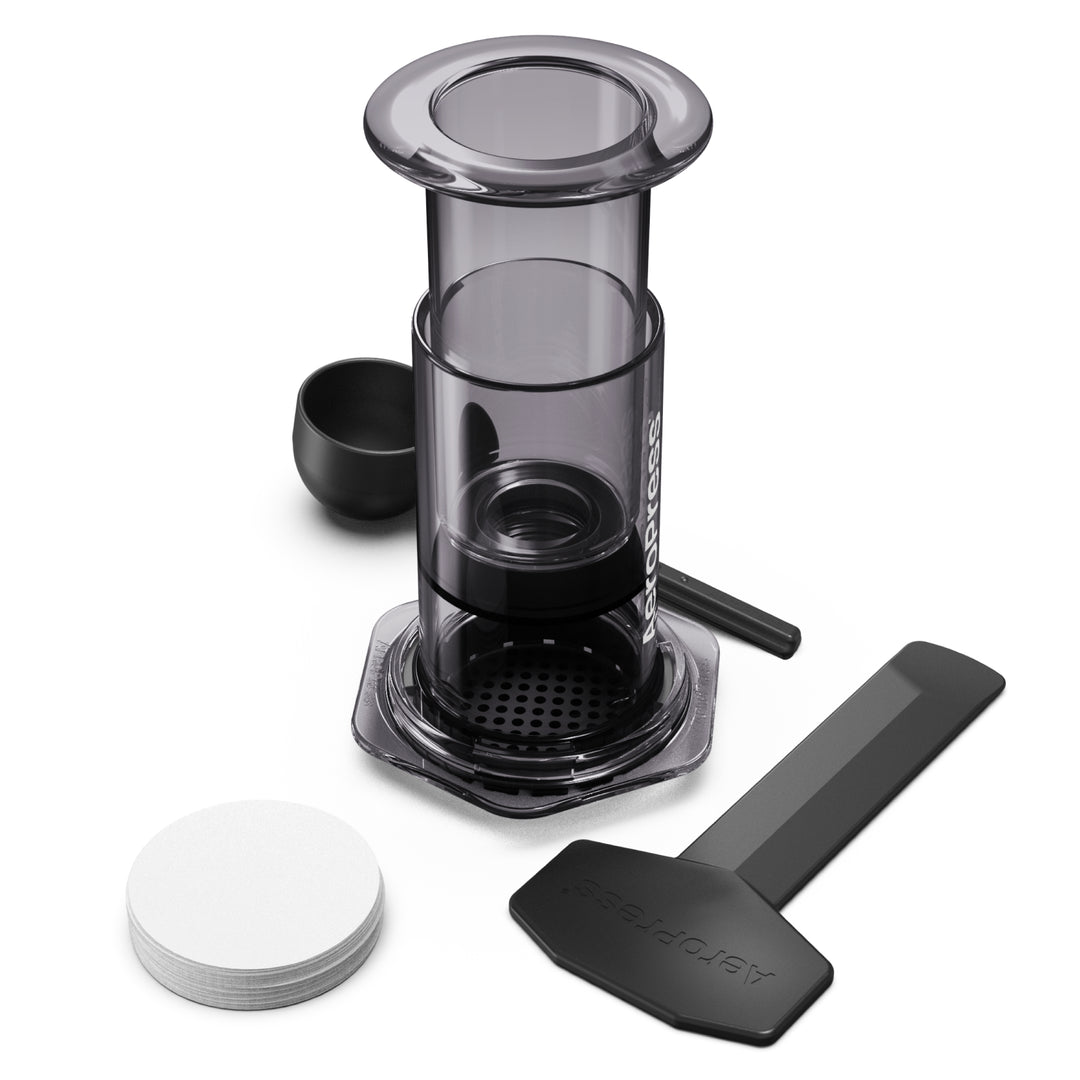 AeroPress Clear Black Coffee Brewer by the Coffee Beautiful Coffee Company UK London Surrey