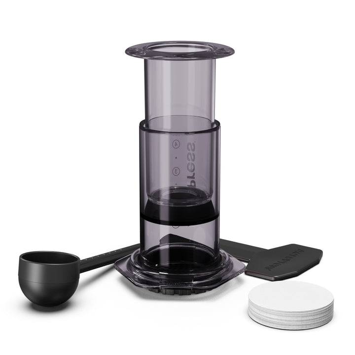 AeroPress Clear Black Coffee Brewer by the Coffee Beautiful Coffee Company UK London Surrey