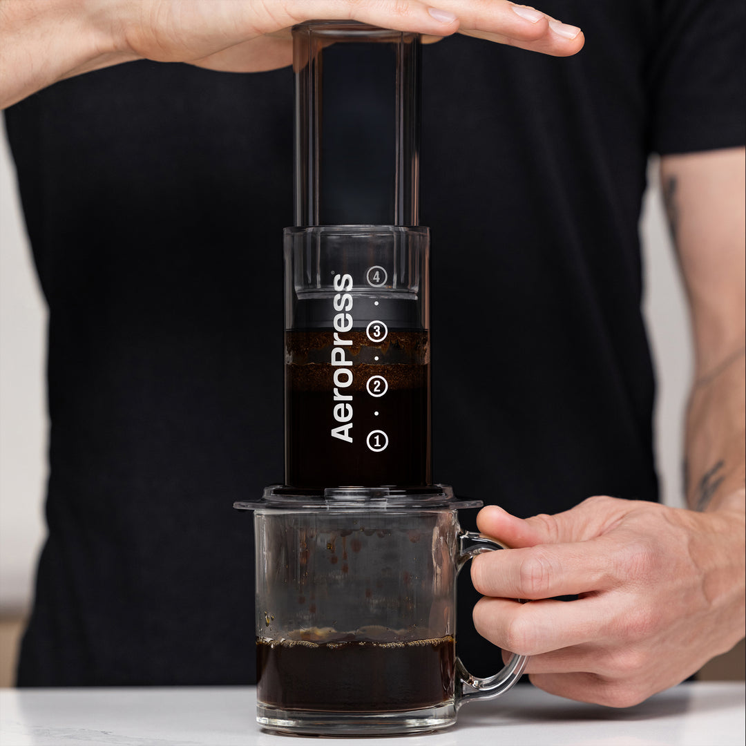 AeroPress Clear Black Coffee Brewer by the Coffee Beautiful Coffee Company UK London Surrey