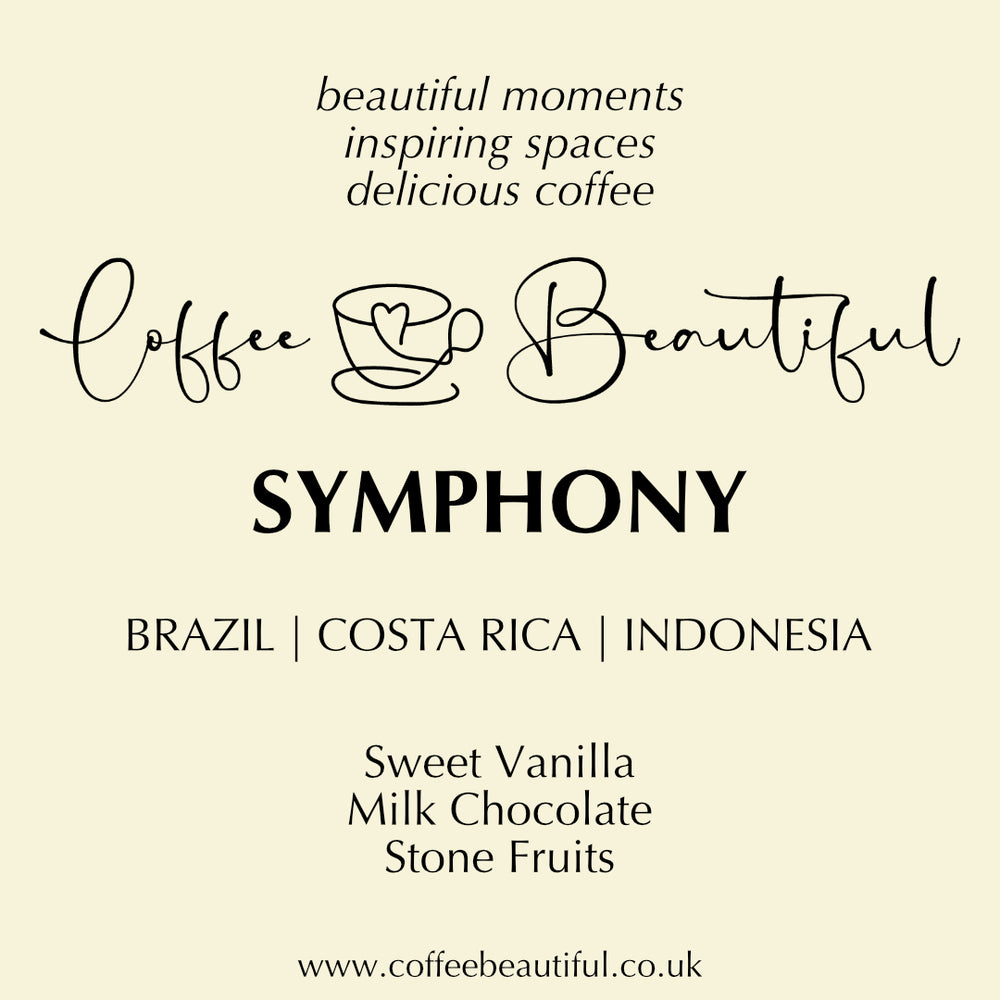 Coffee Beautiful Symphony Blend Specialty Grade Fresh Roasted Coffee by the Coffee Beautiful Coffee Company UK London Surrey
