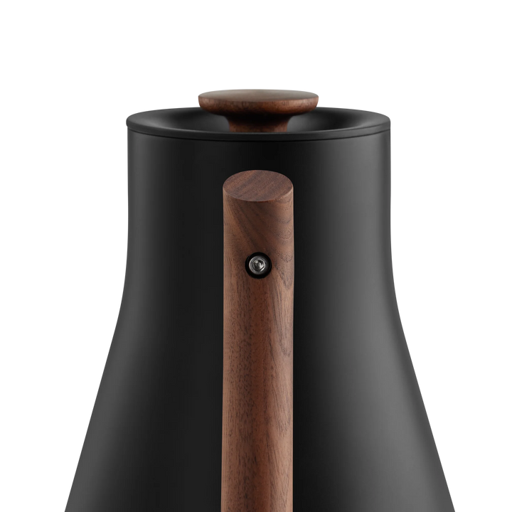Fellow Corvo EKG Pro Electric Kettle - Matte Black and Walnut by the Coffee Beautiful Coffee Company UK London Surrey