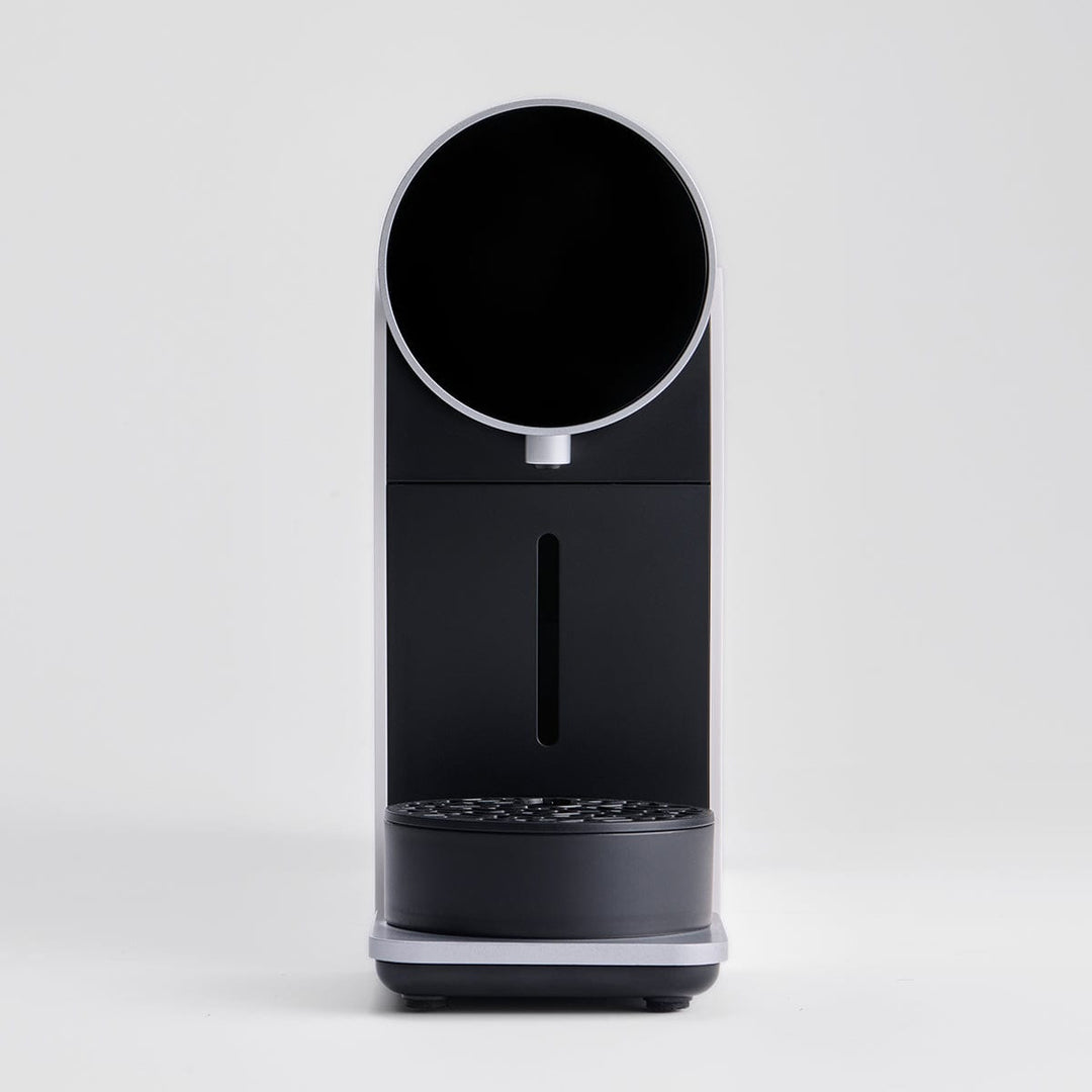 Morning Machine — smart capsule coffee machine in white, front view