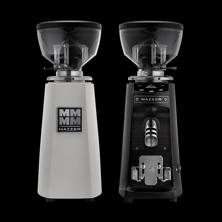 Mazzer Mini Electronic Coffee Grinder — Black and White