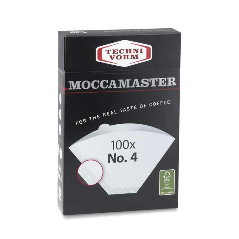 Moccamaster No.4 Coffee Filter Papers x 100 by the Coffee Beautiful Coffee Company UK London Surrey