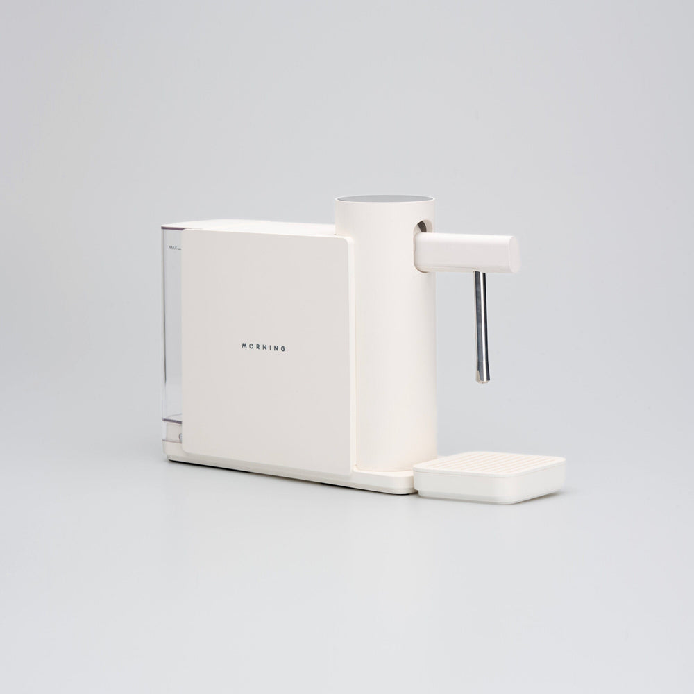 Morning Dream Milk Steamer — White, steam wand detail
