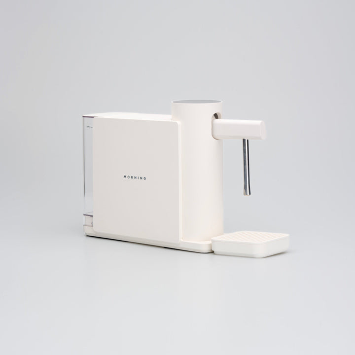 Morning Dream Milk Steamer — White, steam wand detail