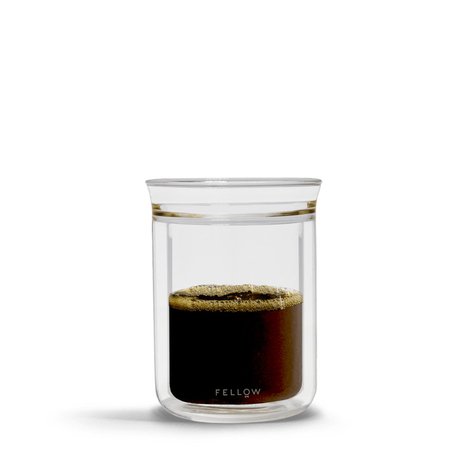 Fellow Stagg Double Wall Tasting Glasses — lifestyle shot