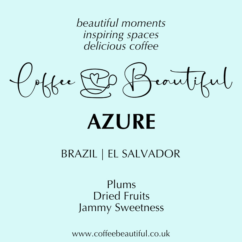 The Coffee Beautiful Azure Blend Fresh Roasted Coffee Beans by the Coffee Beautiful Coffee Company UK London Surrey