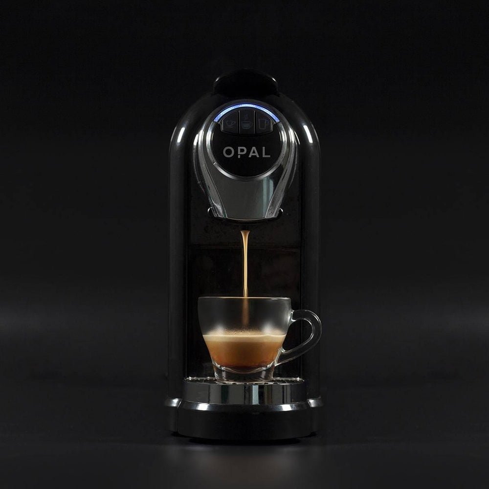 OPAL One Coffee Pod Machine Black — angled view