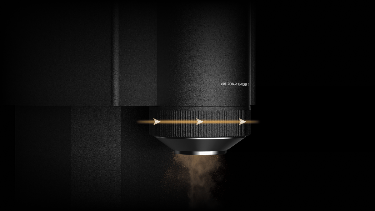 A rotary knocker keeps retention near zero