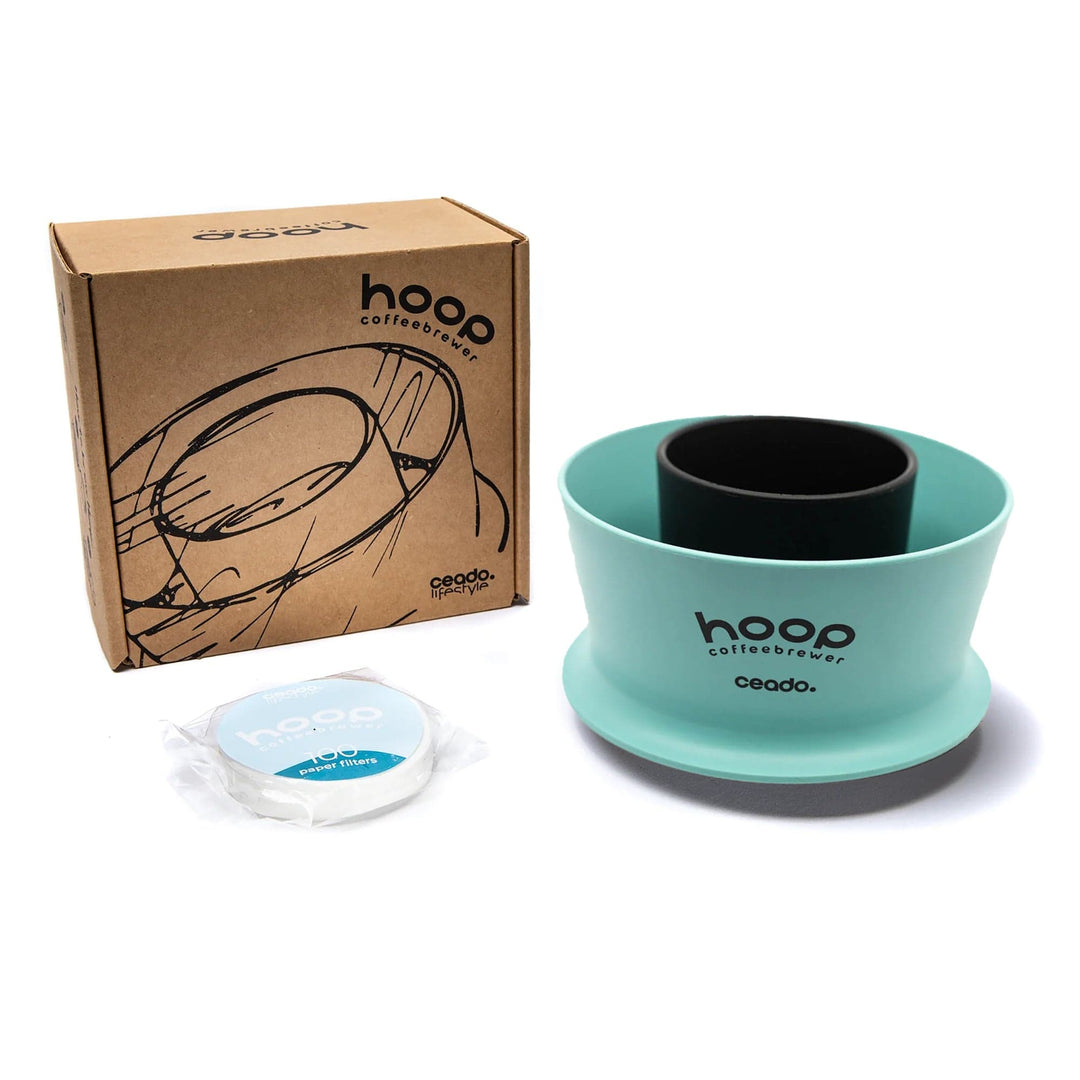 The Ceado Hoop Radial Infusion Coffee Brewer Aquamarine by the Coffee Beautiful Coffee Company UK London Surrey  