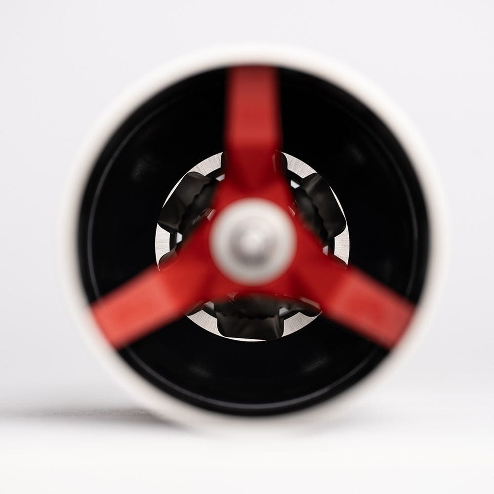 Comandante Lab Series C40 MK4 Hammerhead Blade Burr Coffee Grinder central top view