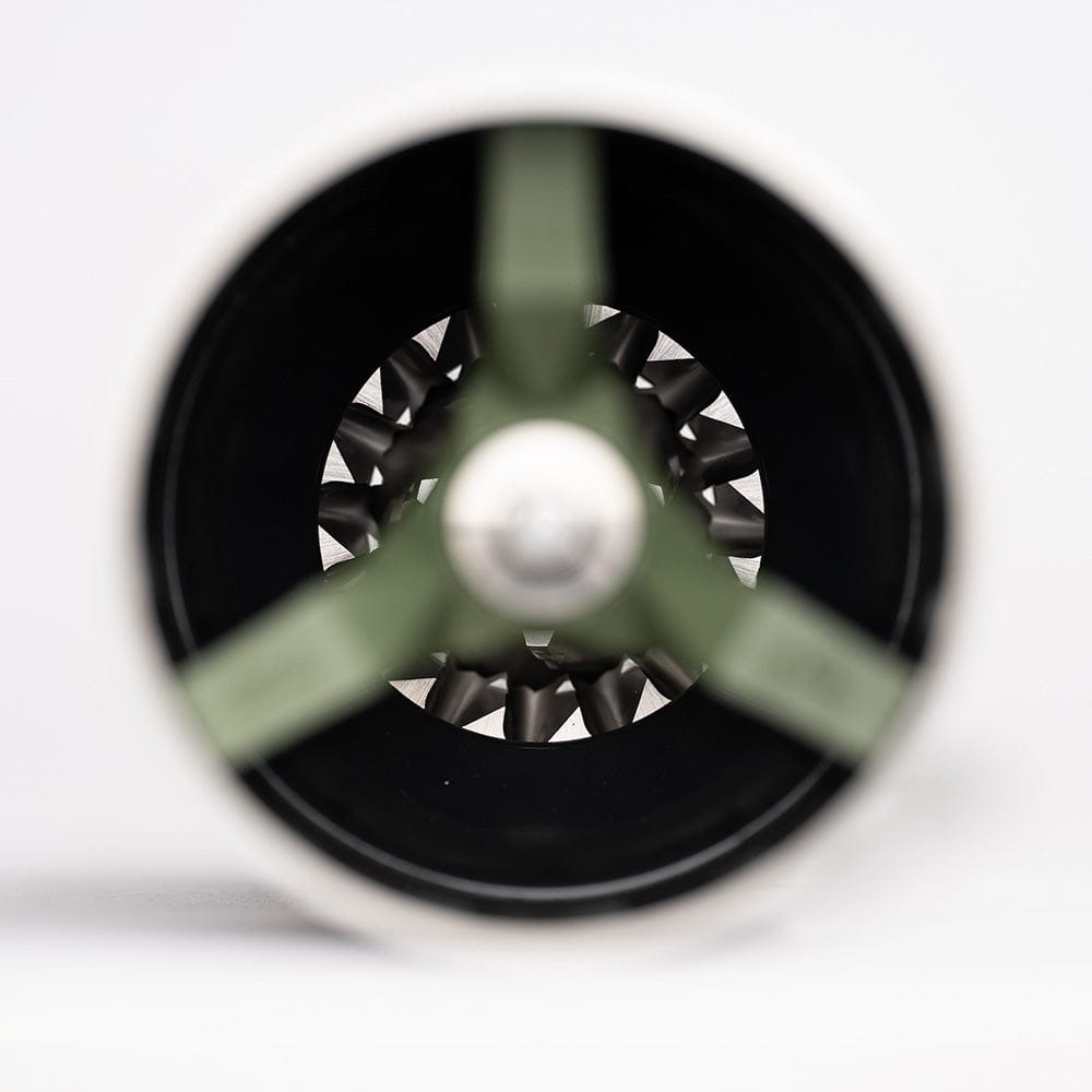 Top down view of Comandante Lab Series C40 MK4 Tigershark Burr Manual Coffee Grinder
