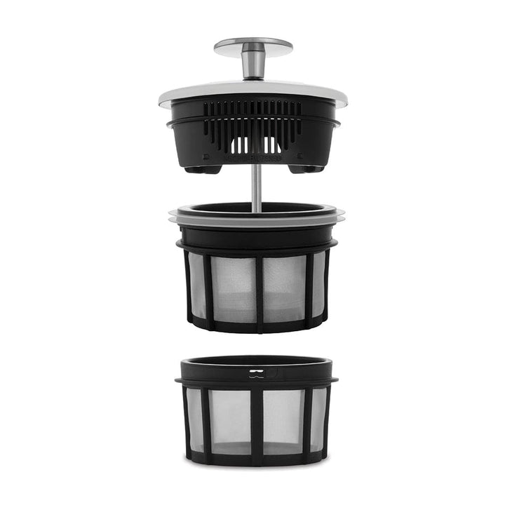 A Black ESPRO P7 French Press Coffee Maker Filter system