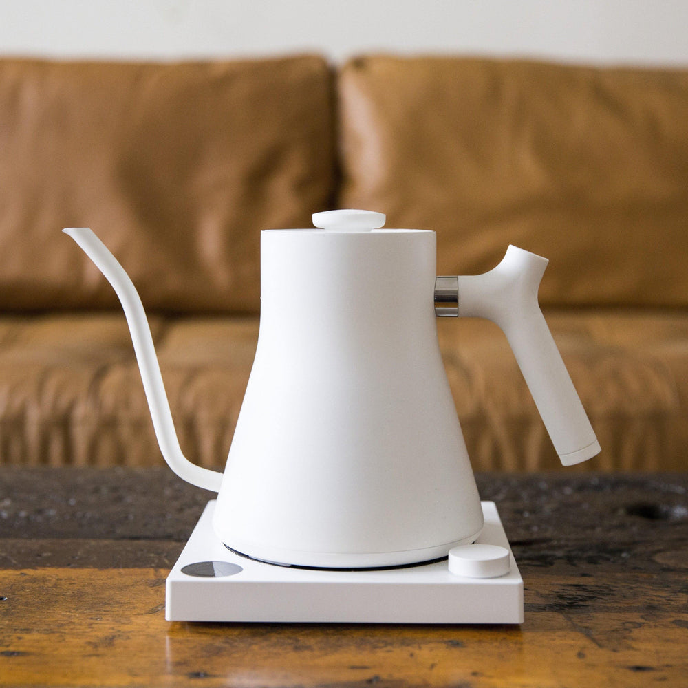 Fellow Stagg EKG Electric Pouring Kettle Matte White by the Coffee Beautiful Coffee Company UK London Surrey