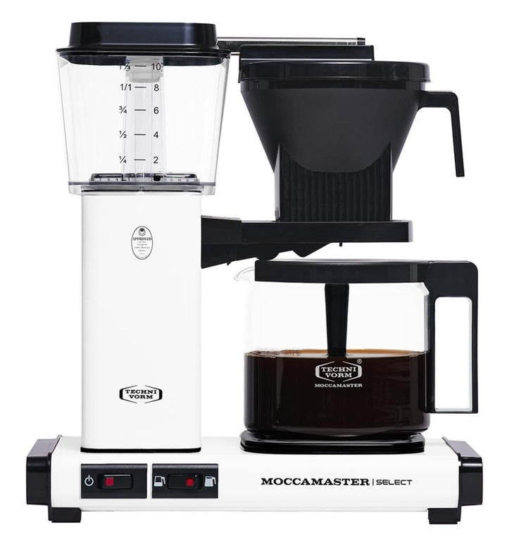 Moccamaster KBG Select Filter Coffee Machine - Matte White - The Coffee Beautiful Company UK London Surrey