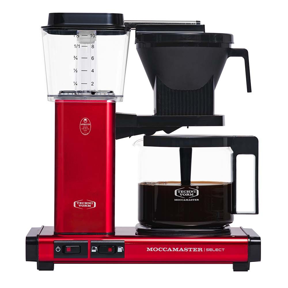 Moccamaster KBG Select Filter Coffee Machine - Metallic Red - The Coffee Beautiful Company UK London Surrey